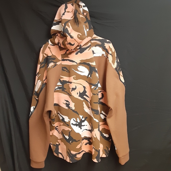 ADIDAS ALLOVER PRINT DESERT CAMOFLAGE HOODIE GQ2911 PULLOVER MENS XXL/2XL  EUC - Picture 6 of 16